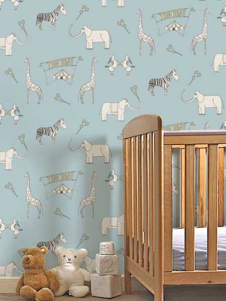 Merry go circus, blue and green - design