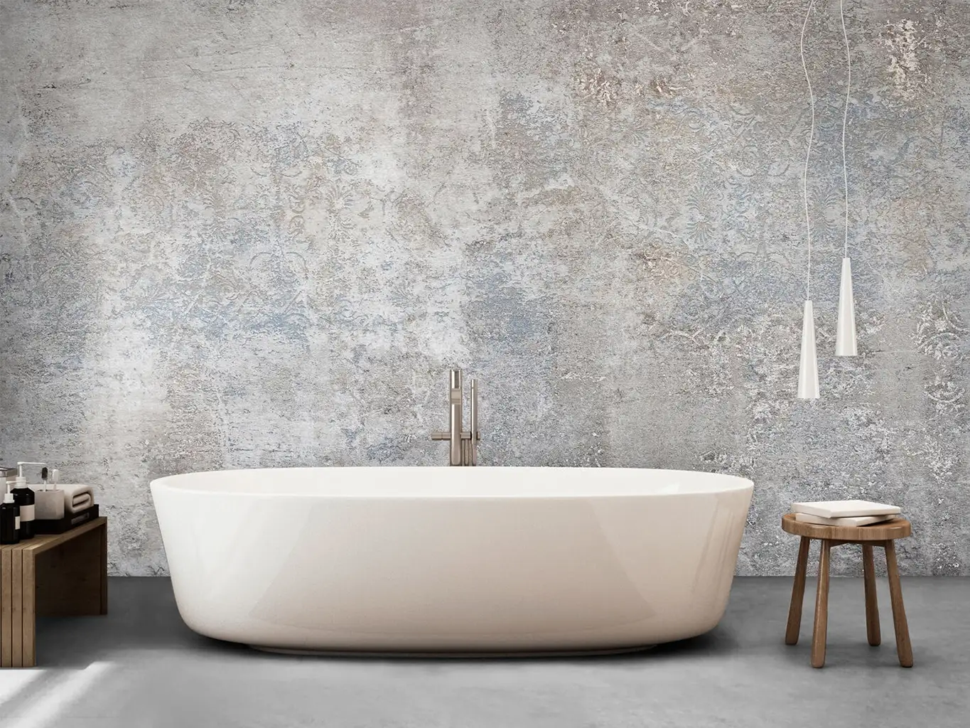Raumbild CAMELOT, GREY-BLIE - Beton - Multicolor - Tecnografica