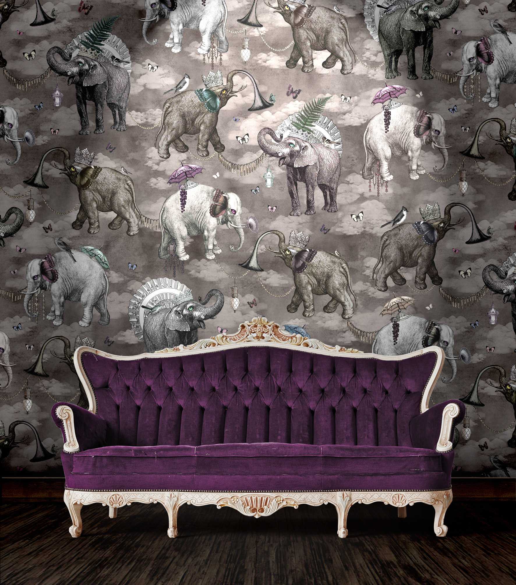Elephants March, Argentum - A+B-Set