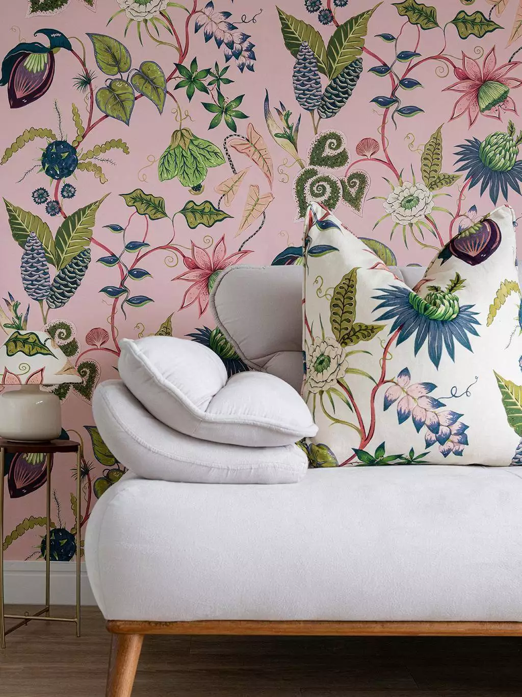Vida Wallpaper in Rose-Quartz