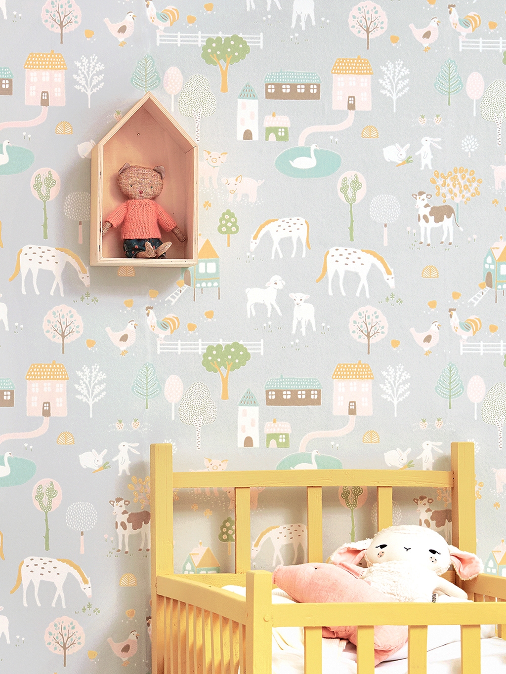 My farm, soft grey - skandinavisches design