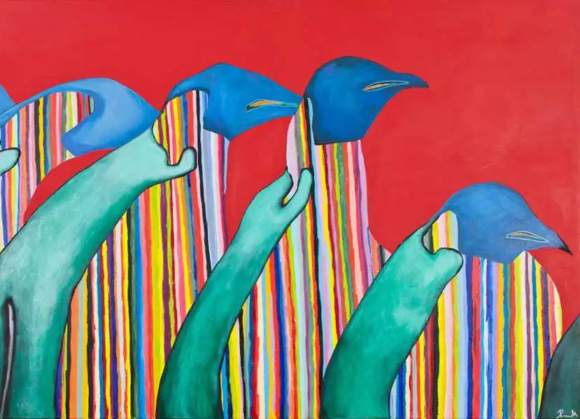 Pinguin - Großmotiv - Kunst - Tier Tapeten - Carlos