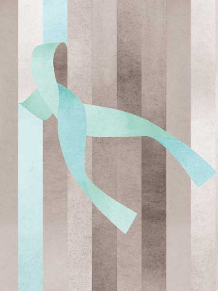 Twirl 1, turquoise - designer
