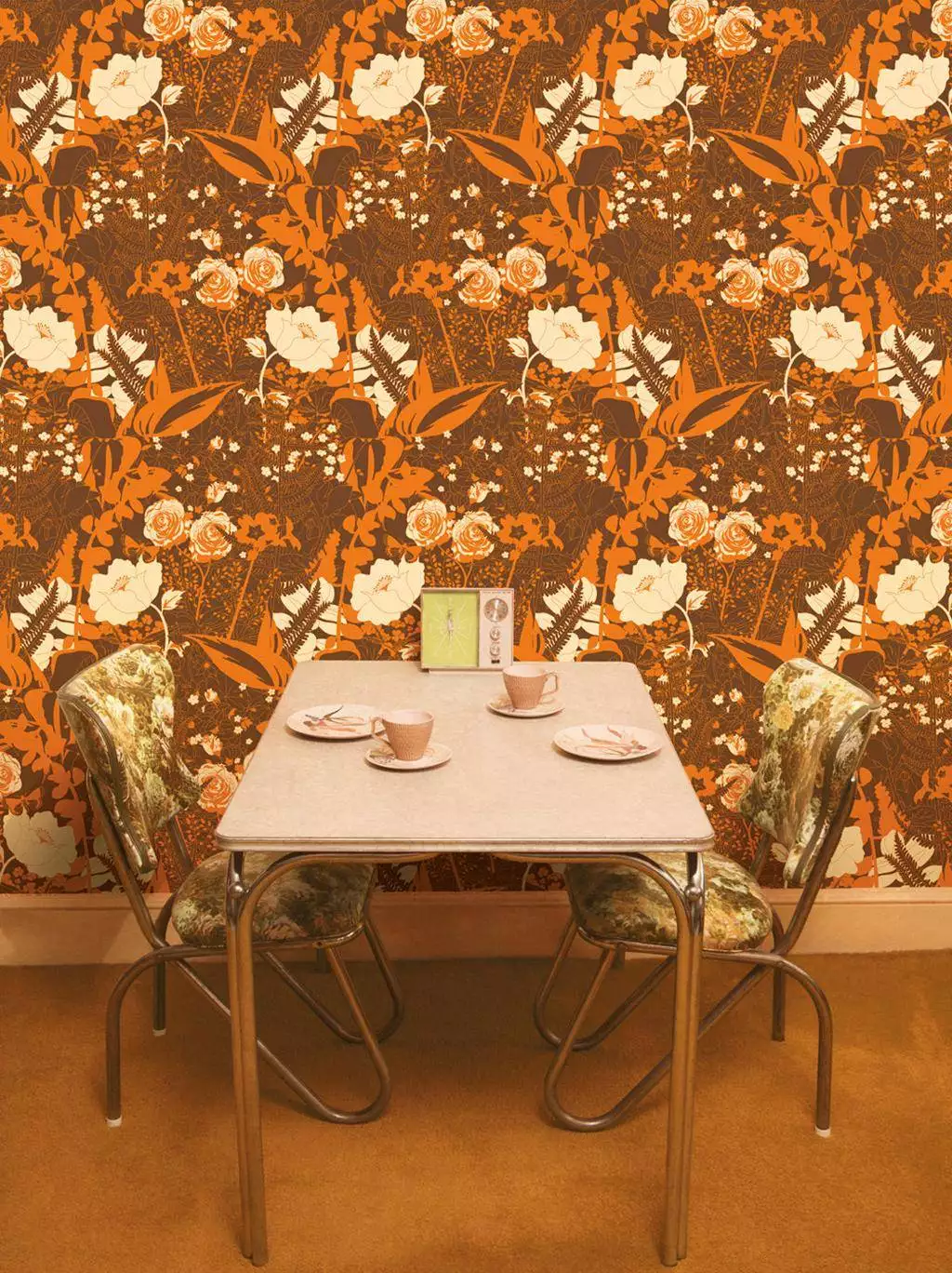 English Garden (1970) - Blumen - Blätter - Florale Muster - Multicolor - Dupenny