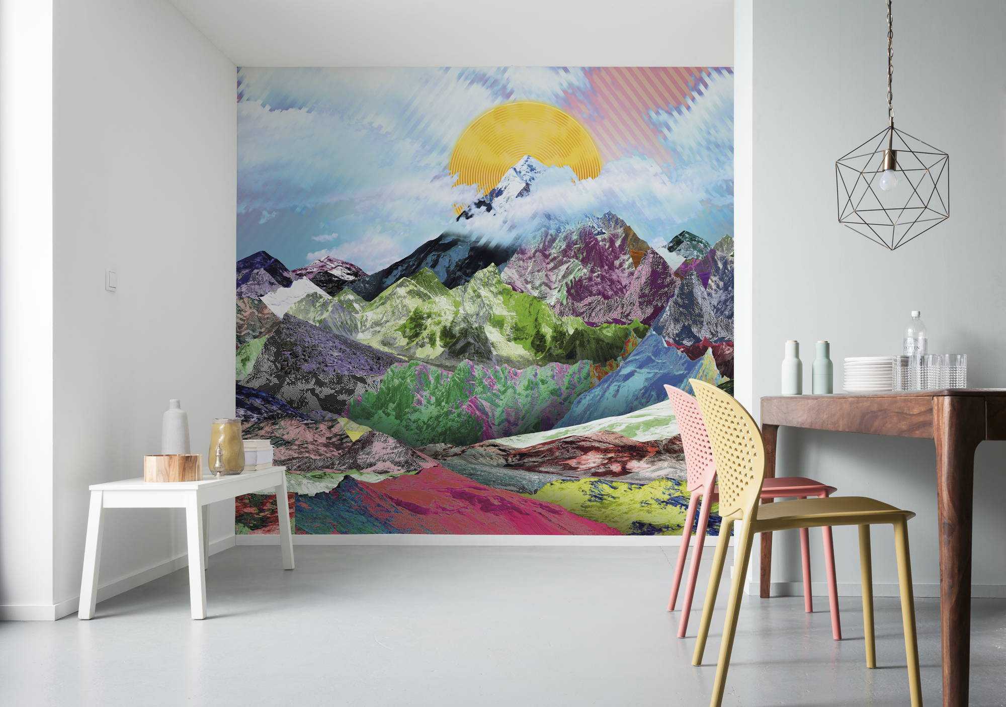 Mountain Top, Mural - collage