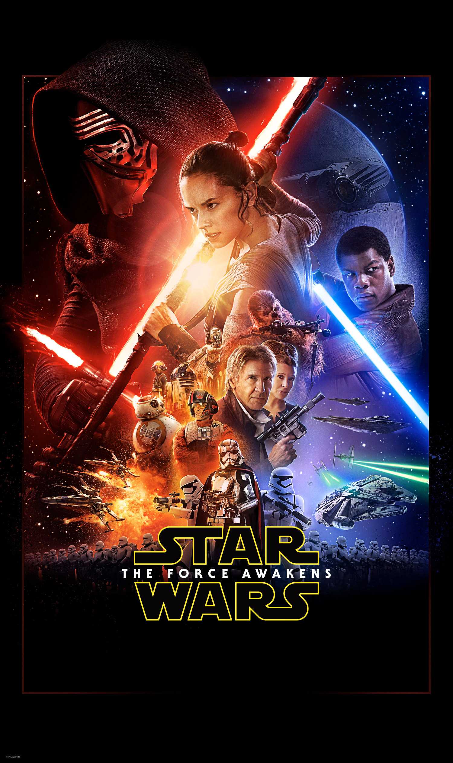 Star Wars EP7 Official Movie Poster - panels