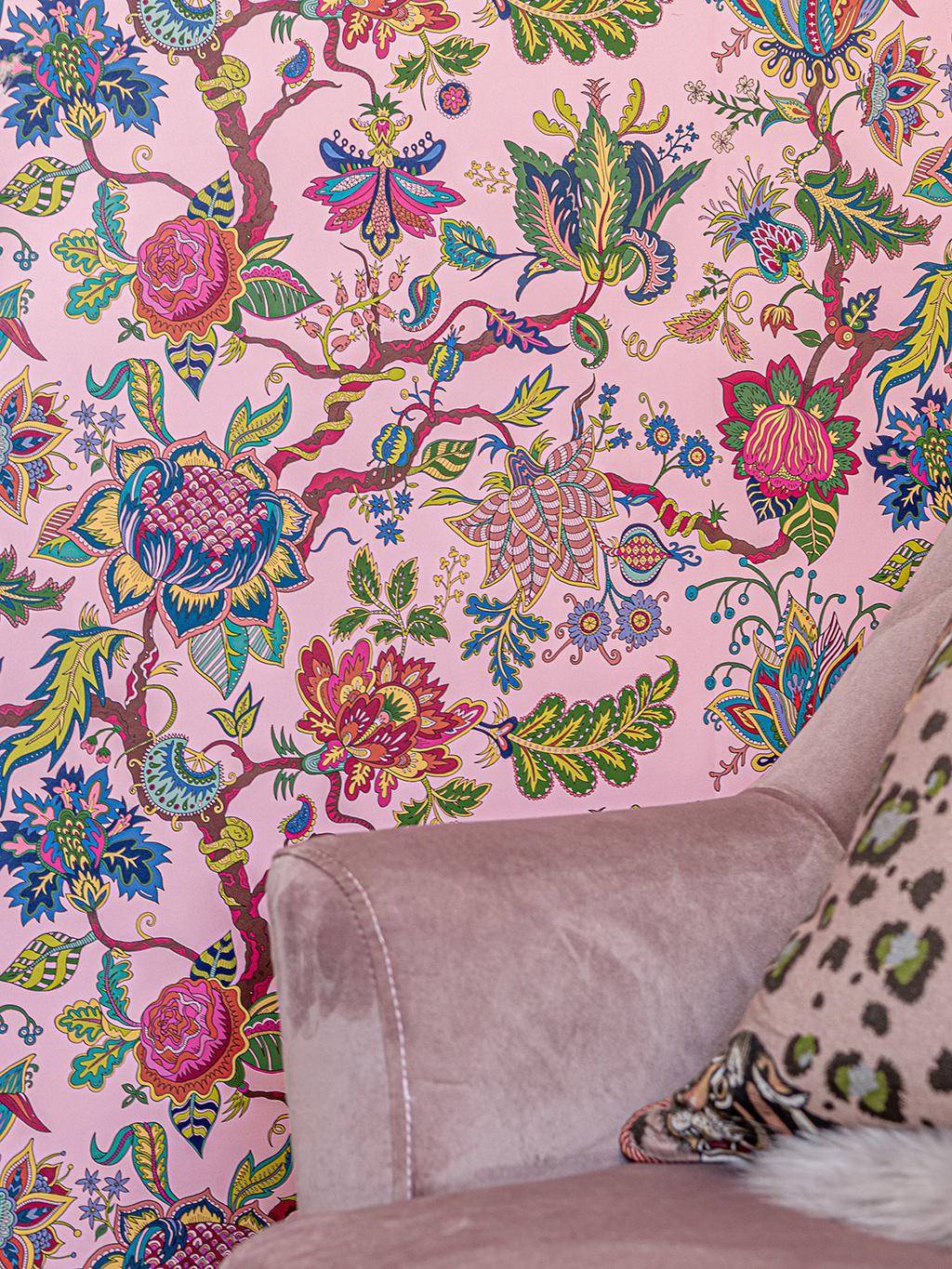 Eden Wallpaper in Rose-Pink - tapete mit blumen