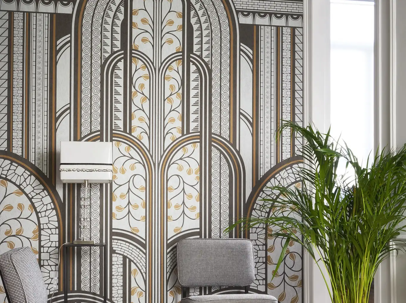 Raumbild Paravent Panoramiques - Gebäude - Multicolor - Casadeco