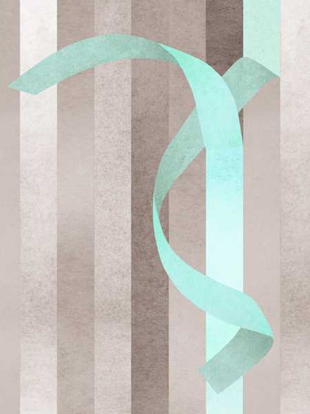 Twirl 2, turquoise - designer