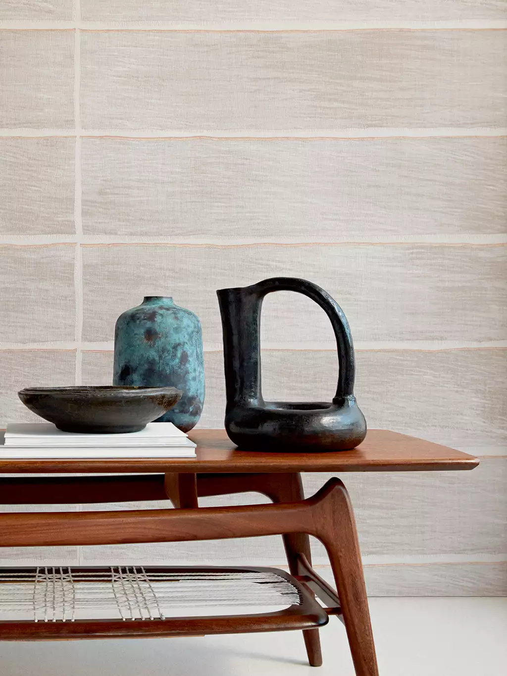 Moshi Moshi, col. 03 - Asia - Grafische Muster - Moderne Muster - Creme - Hellbraun - Èlitis