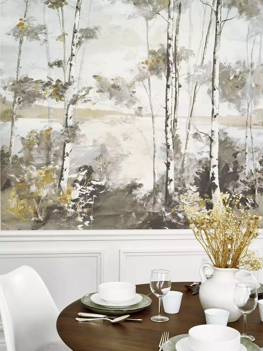 Foret Boreale - Bäume - Florale Muster - FotoTapeten - Wald - Multicolor - Casadeco