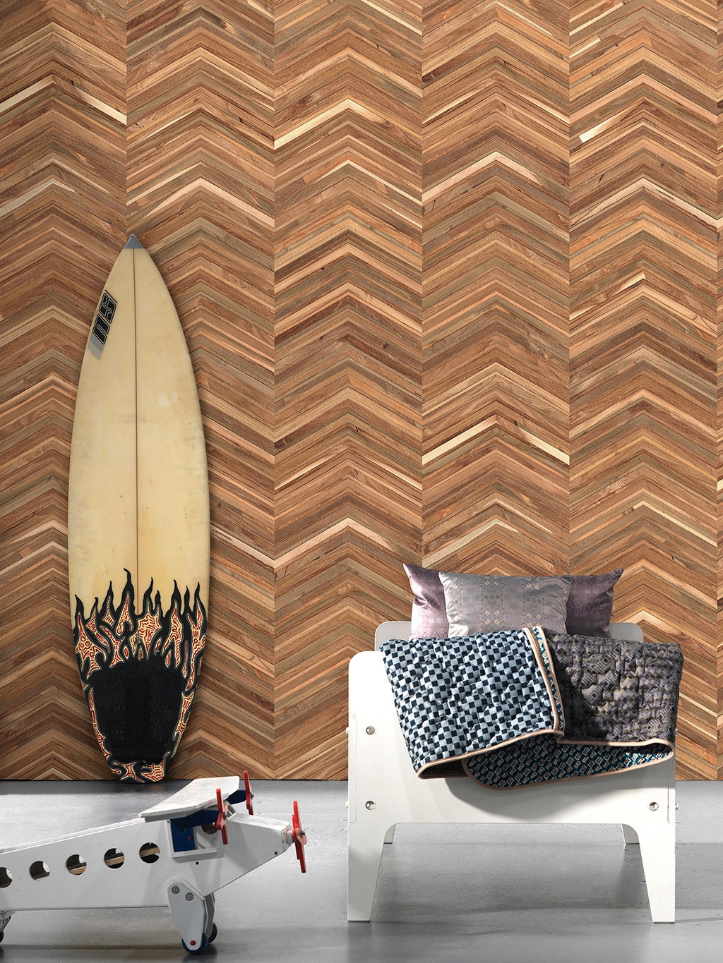 Timber stripes wallpaper, col. 06 - tapeten mit
