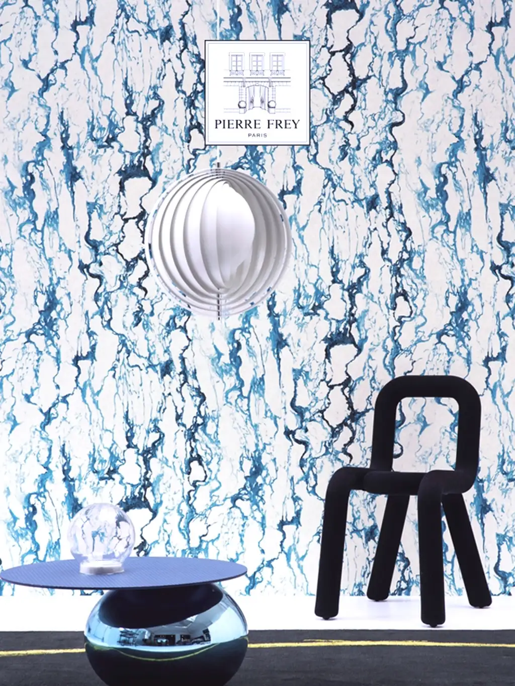 Raumbild Portor Bleu - Marmor - Blau - Creme - PIERRE FREY GmbH