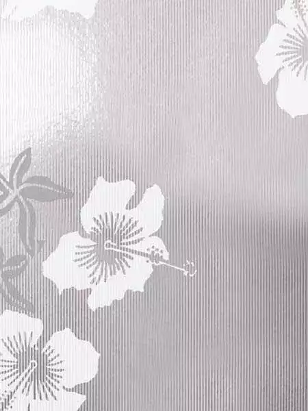 Hibiscus, white silver - Blumen - Silber - Weiß - Erica Wakerly