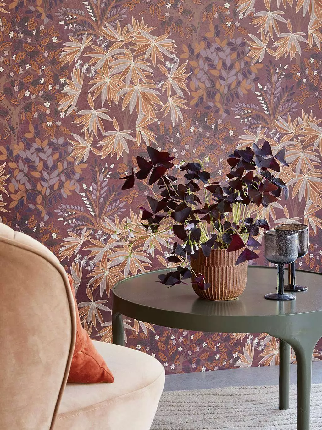 Festival Bouquet of flowers, col. 02 - Blumen - Blätter - Florale Muster - Multicolor - Eijffinger