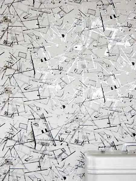 Construct, col. 01 - Figuren - Formen - Linie - Schwarz - Silber - Weiß - Erica Wakerly