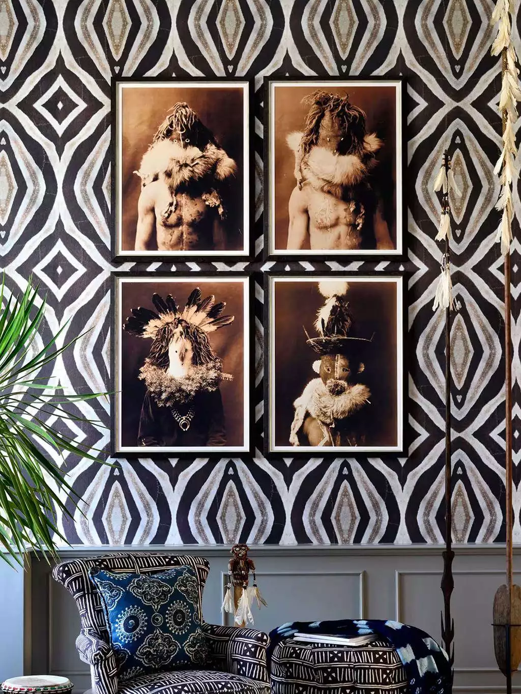 Idube - Animal Print - Exotische Tapeten - Formen - Tiere - Schwarz und Weiß - Mindthegap