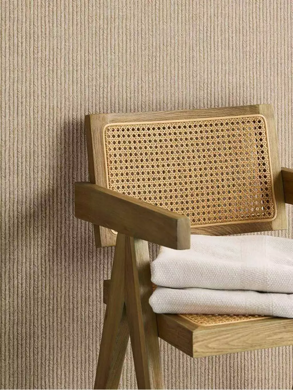 Riviera Maison, col. 8 - Streifen - Struktur - Beige - Hellbraun - Eijffinger