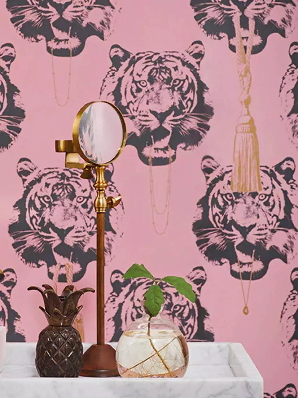 Coco Tiger, pink - Animal Print - Tiere - Pink - Lisa Bengtsson