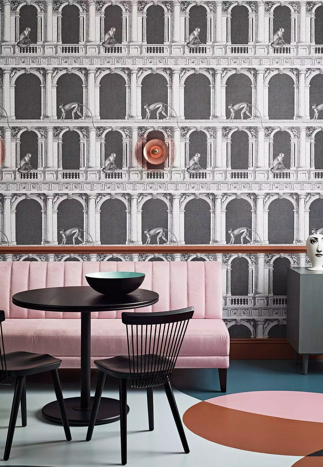 Procuratie e Scimmie - Gebäude - Tier Tapeten - Zeichnungen - Cole & Son