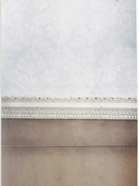 Patterned Illusion 2, grey - Ornamente Tapeten - Vertäfelung - Braun - Creme - Grau - Weiß - Deborah Bowness