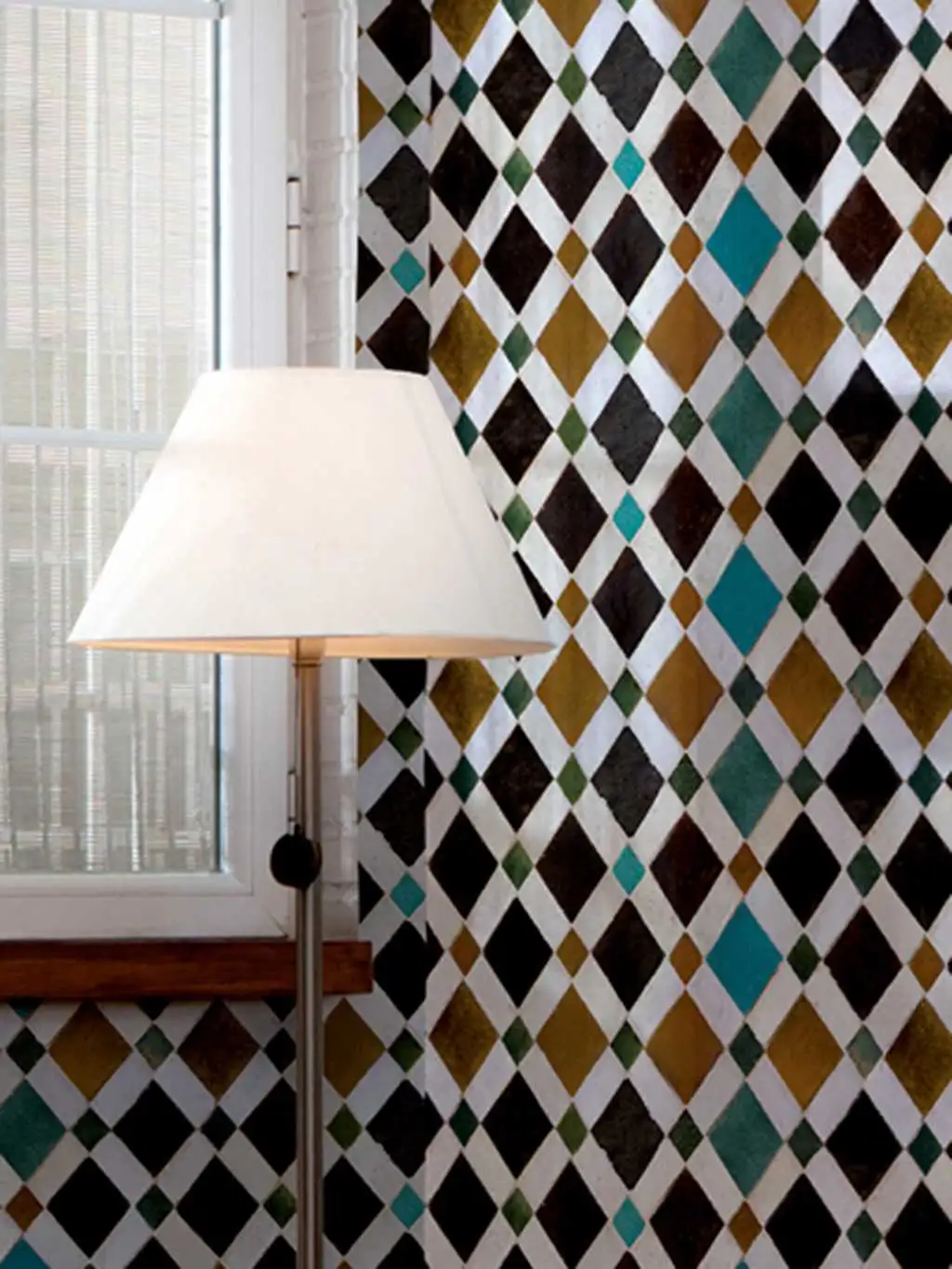 Feria - Fliesen - Kachel &amp - Sterne - Braun - Creme - Grün - Ocker - Türkis - COORDONNÈ