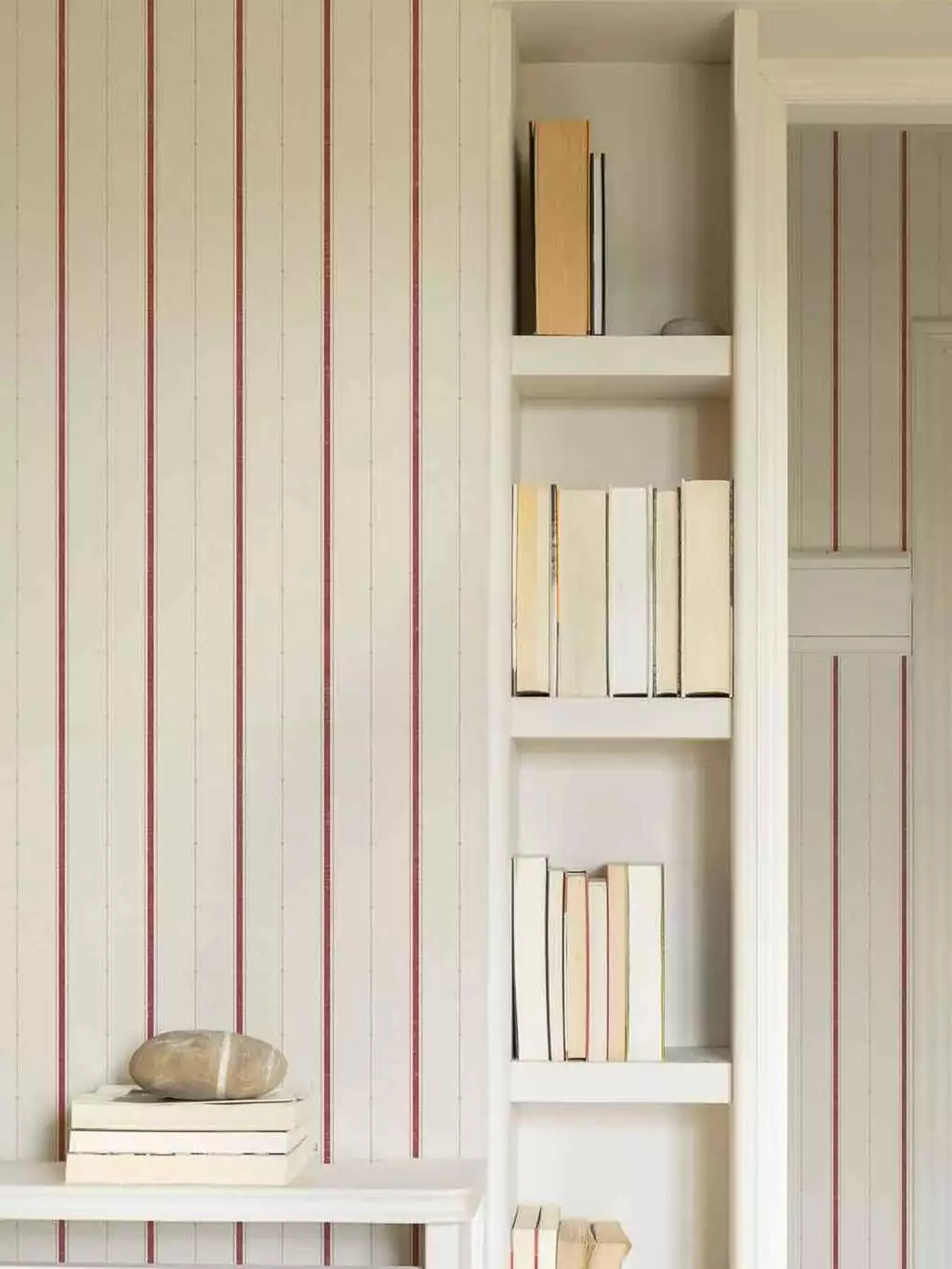 Lineal, red - Streifen - Beige - Rot - COORDONNÈ