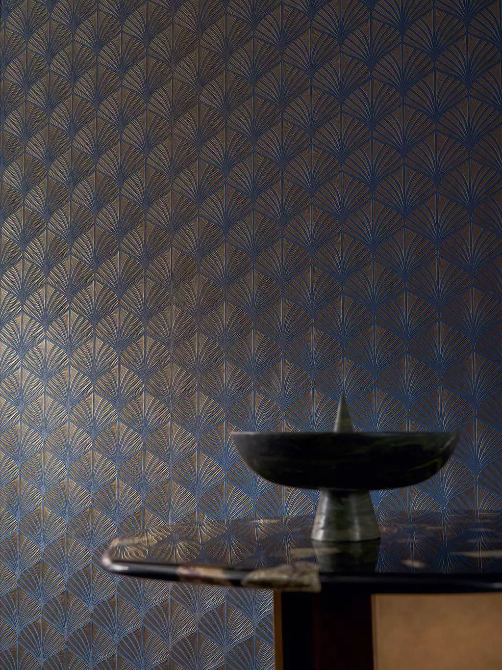 Nereides, col. 30 - Art Deco - Blau - Gold - Casamance