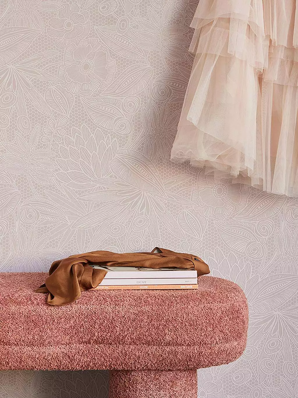 Gilded Blanket, col. 01 - Blumen - Blätter - Florale Muster - Rosa - Eijffinger