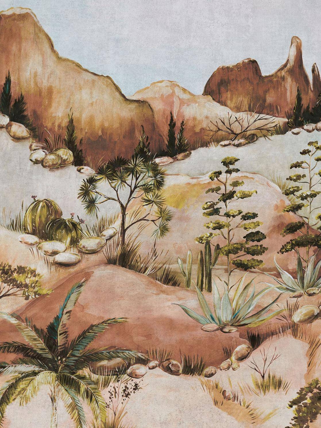 Savanna, col. 65 - Berge - Blätter - Bäume - Landschaft - Multicolor - Eijffinger