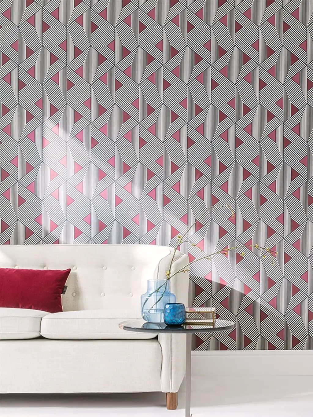 Ferro, col. 5 - Graphisch - Lila - Schwarz - Weiß - Masureel