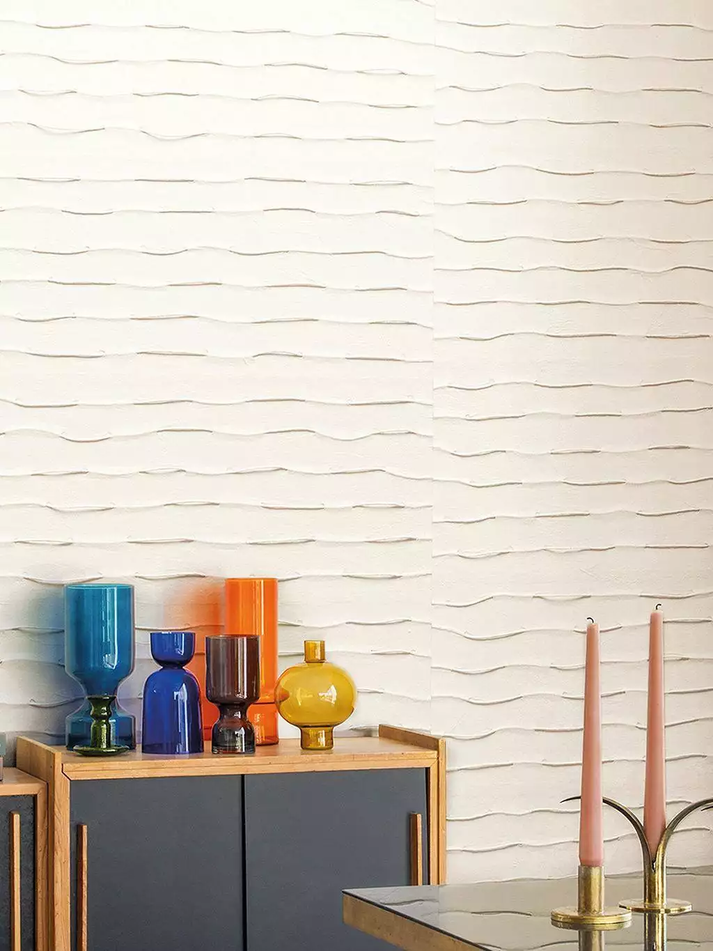 Paper Art, col. 82 - Moderne Muster - Textil & NaturTapeten - Weiß - OMEXCO