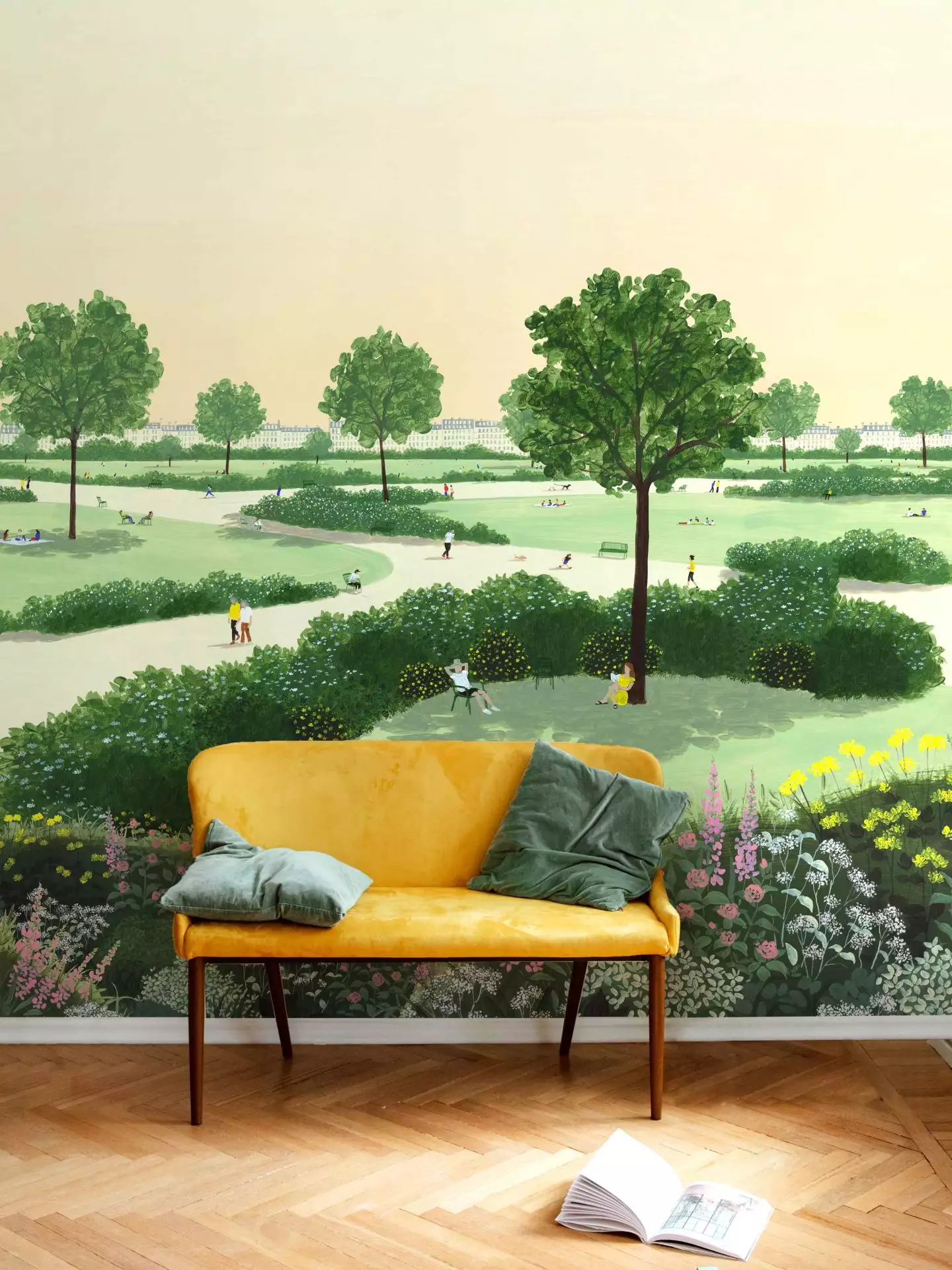 Parc, col.01 - Landschaft - Grün - Multicolor - Isidore Leroy