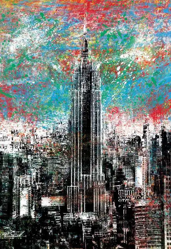 Empire State Building large - Gebäude - Kunst - Multicolor - Carlos