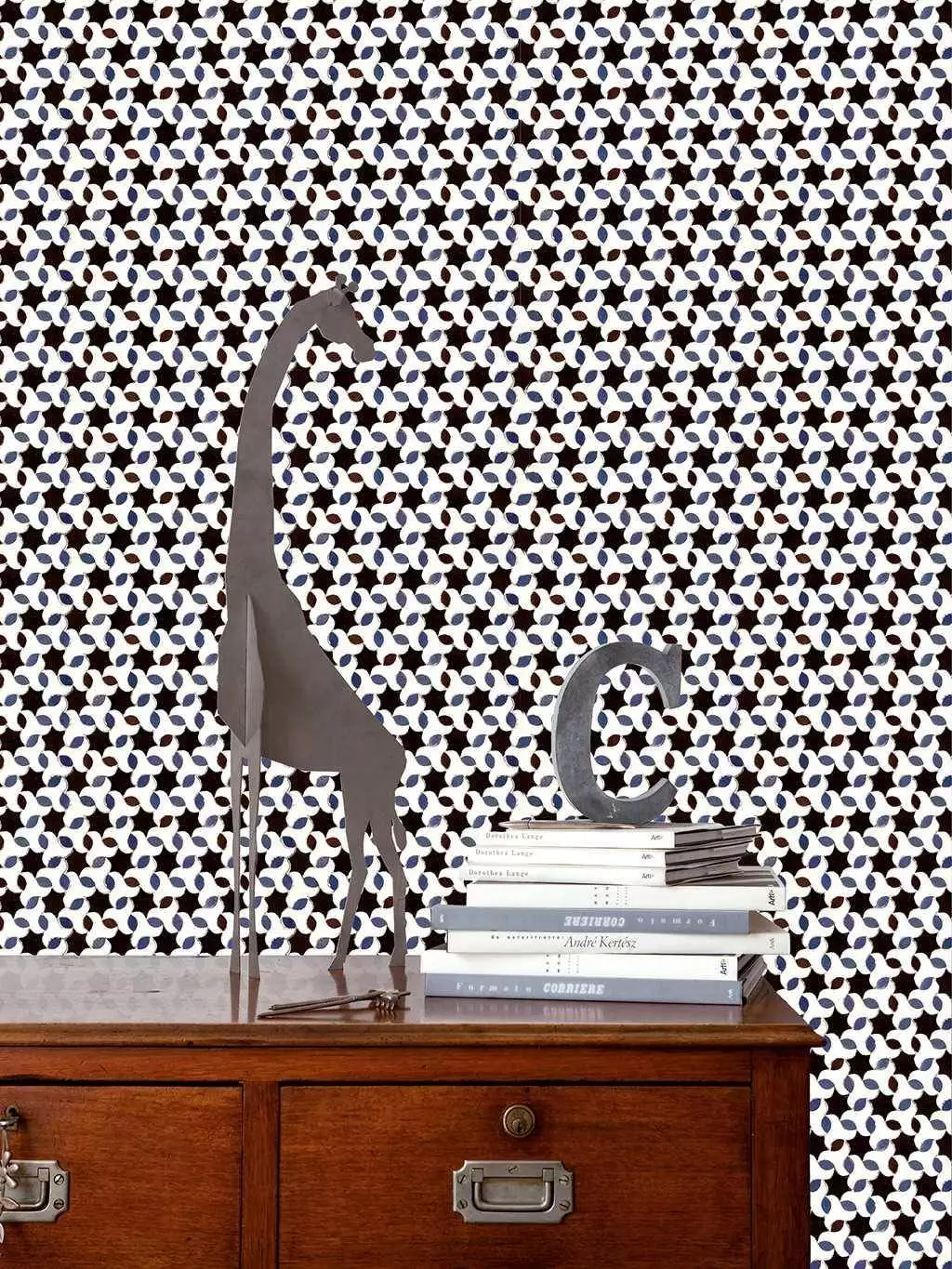 Tarifa - Kachel - Sterne - Blau - Schwarz - Weiß - COORDONNÈ