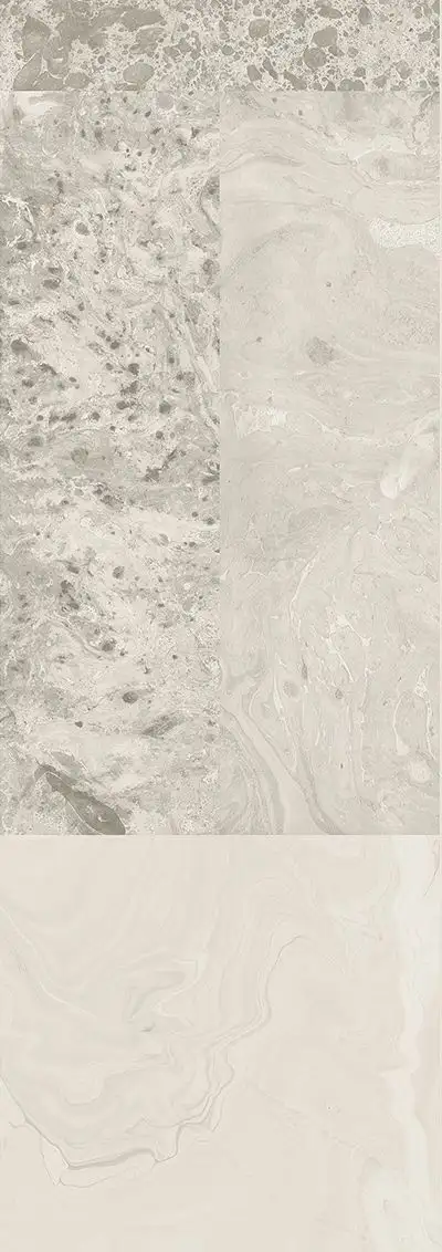 Alicante white, col. 02 - Beton - Graphisch - Steinoptik - Creme - Grau - Masureel