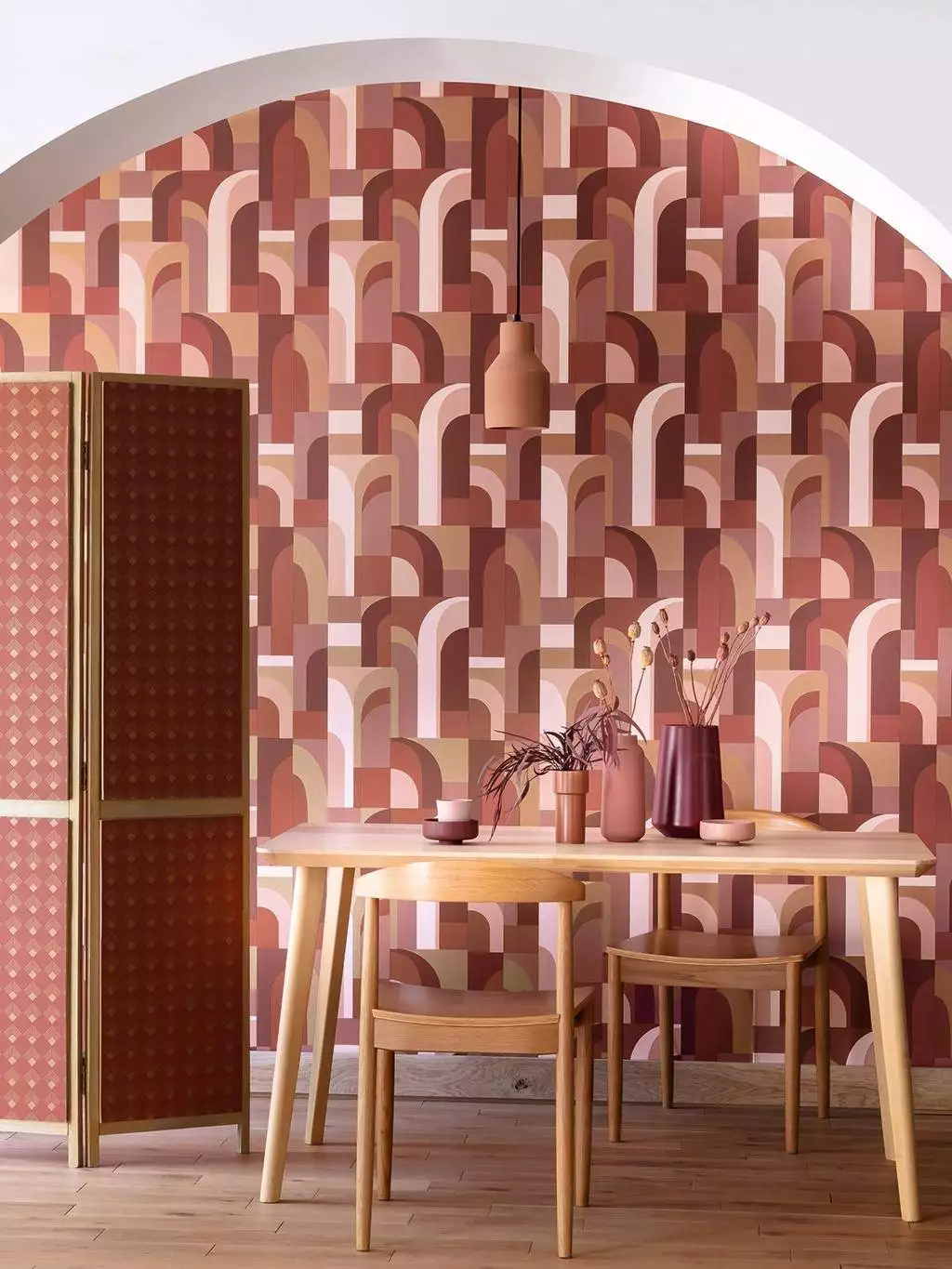 Doors, col. 05 - Bögen - Gebäude - Braun - Gold - Rot - Caselio