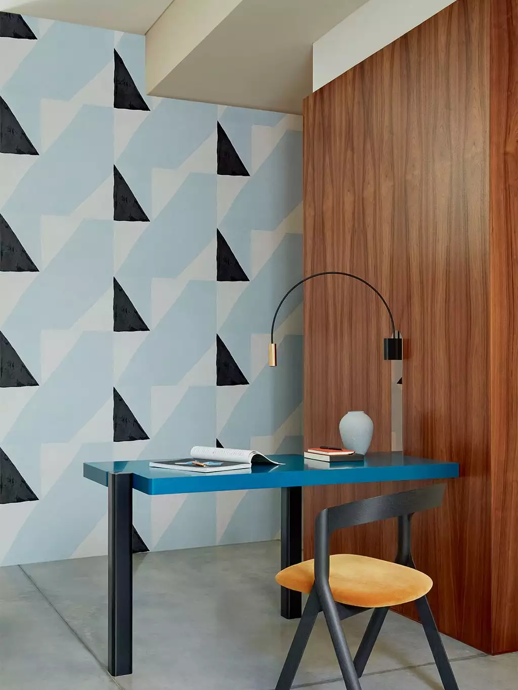 Composition, col. 03 - Grafische Muster - Moderne Muster - Blau - Schwarz - Weiß - Èlitis