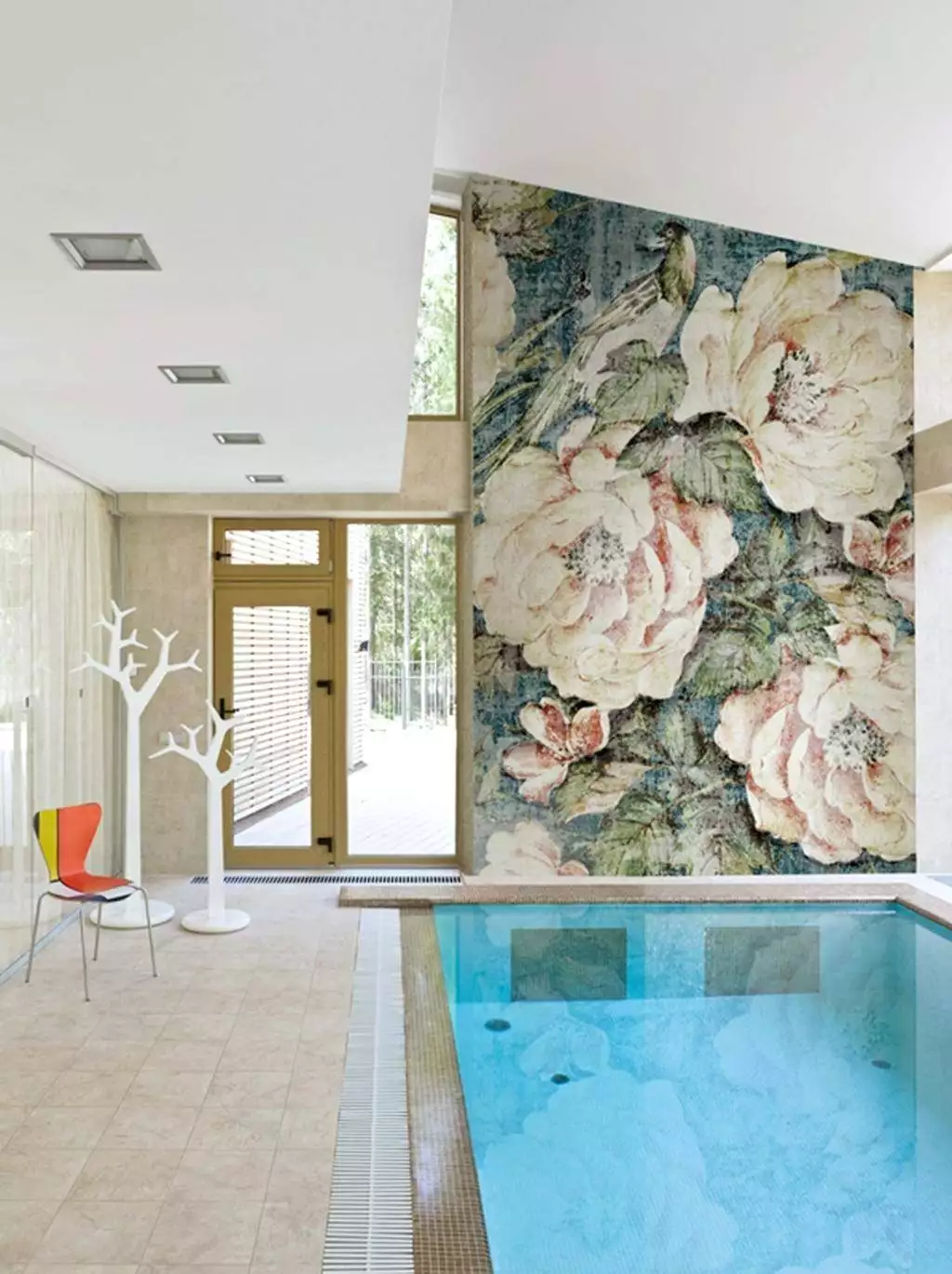 Jacquard - Antik - Blumen - Multicolor - wall & decò