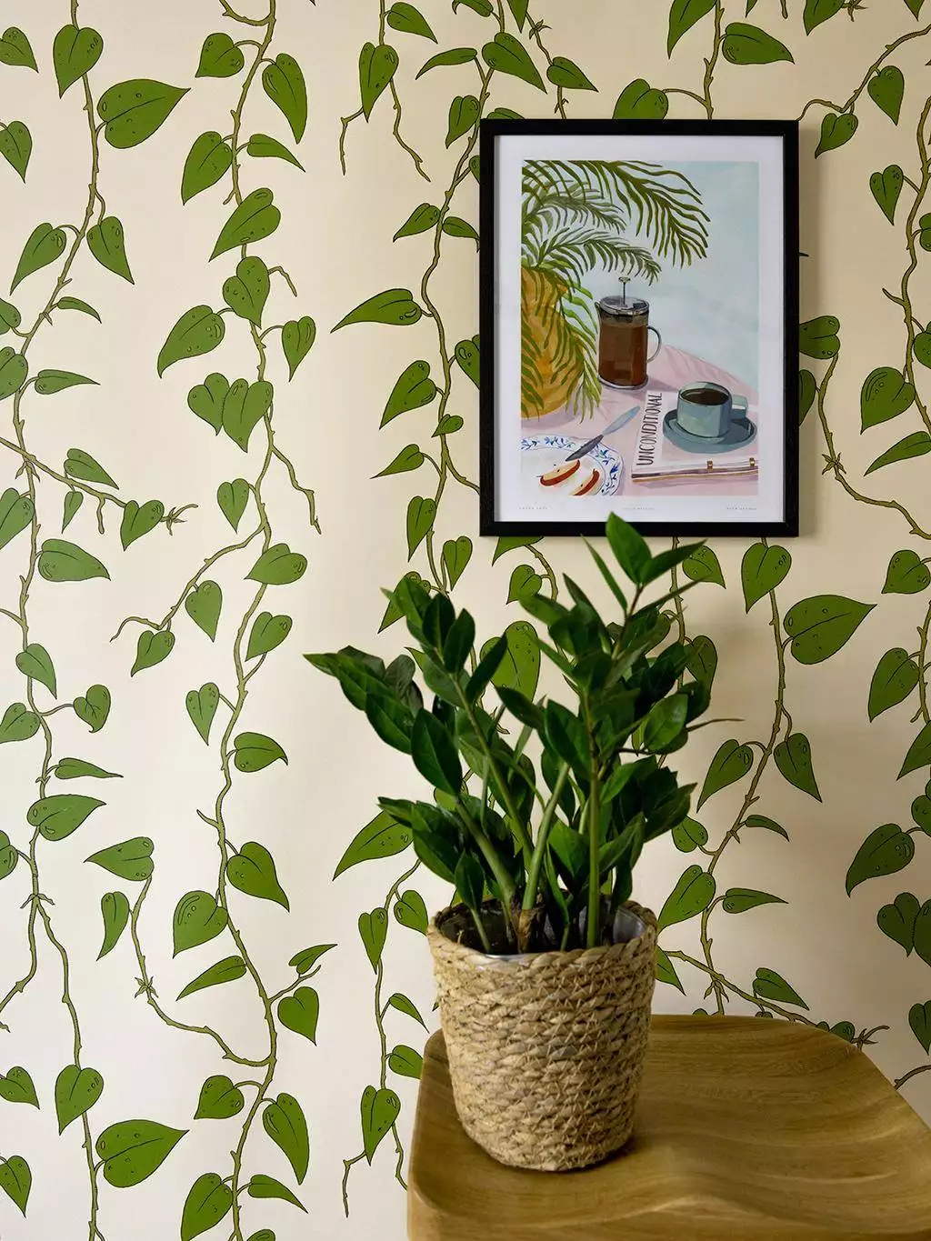 Cascada Wallpaper in Alabaster-Cream Cascada Wallpaper in Alabaster-Cream