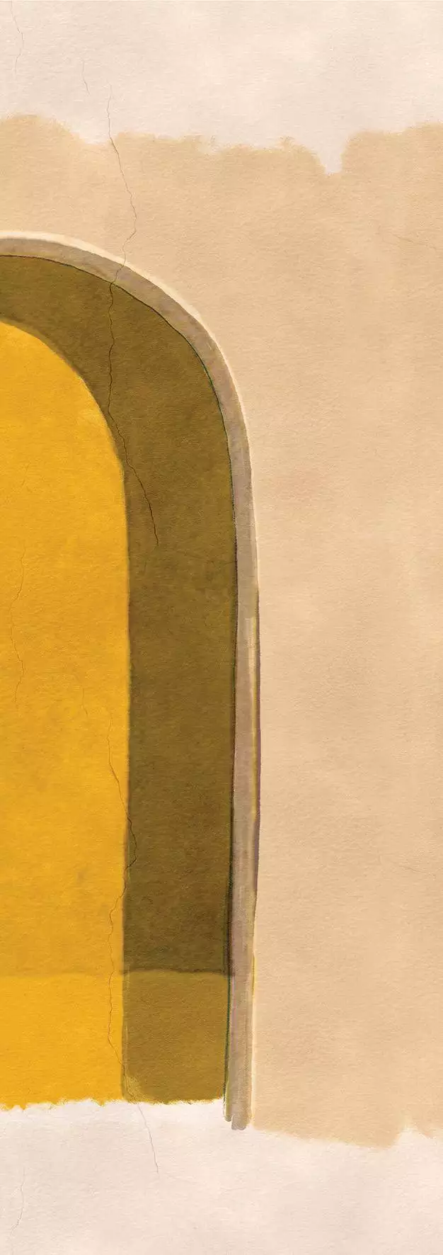 Alkoven Calenduala, col. 02 - FotoTapeten - Moderne Muster - Braun - Creme - Gelb - Masureel