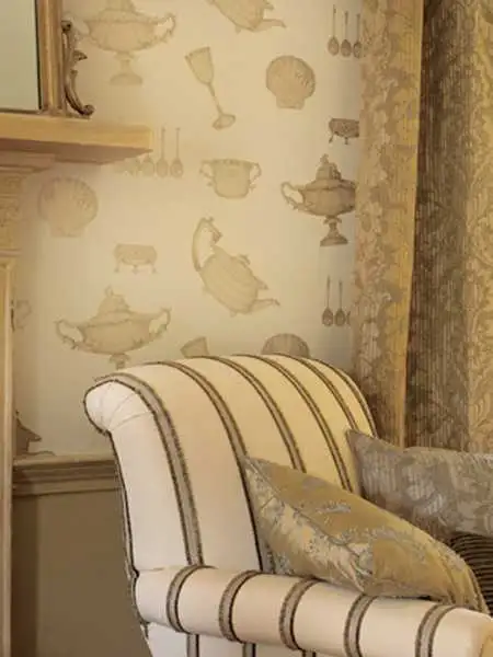 Iduna, col.42 - Gegenstände - Creme - Gold - Hahne & Schönberg