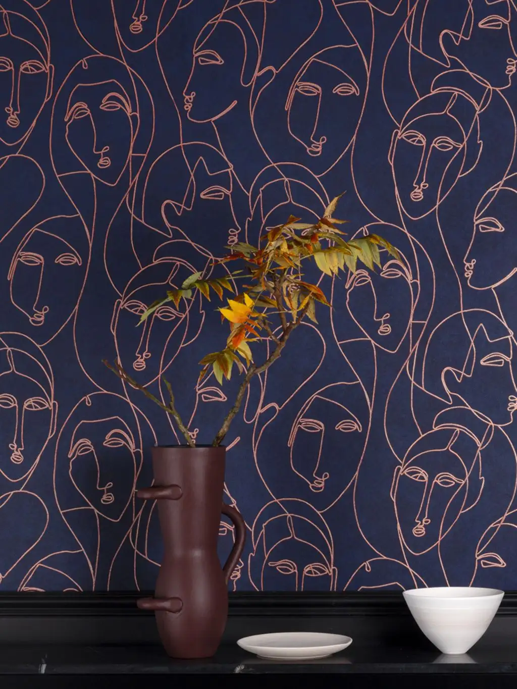  Nefertiti Imperial - Figuren - Gesichter - Blau - Bronze - Masureel