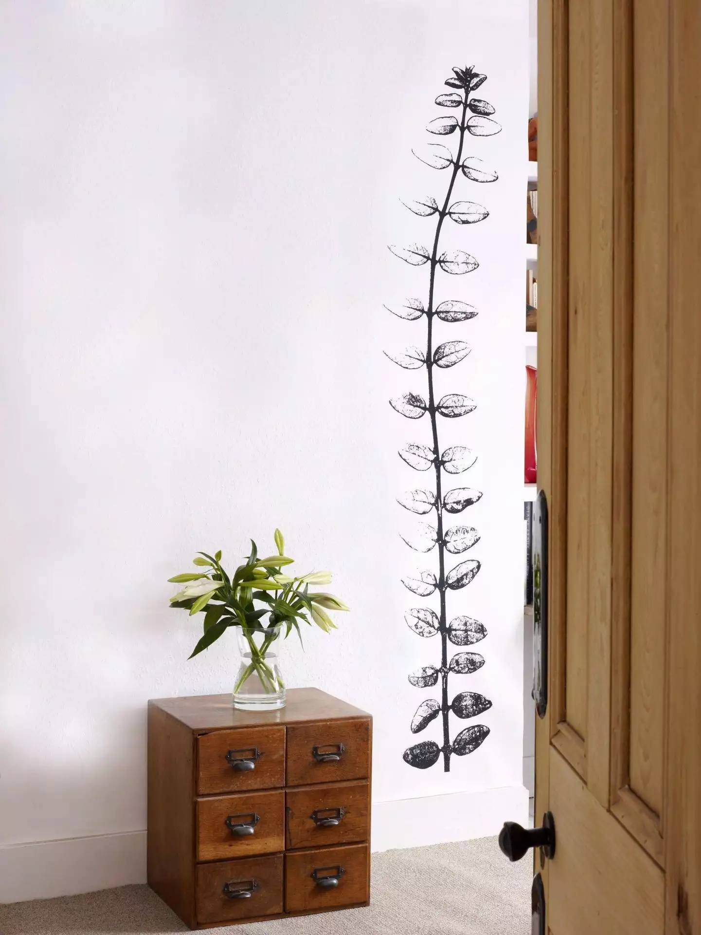 Skeleton leaf - Blumen - Florale Muster - Ranken - Schwarz - Weiß - Tracy Kendall