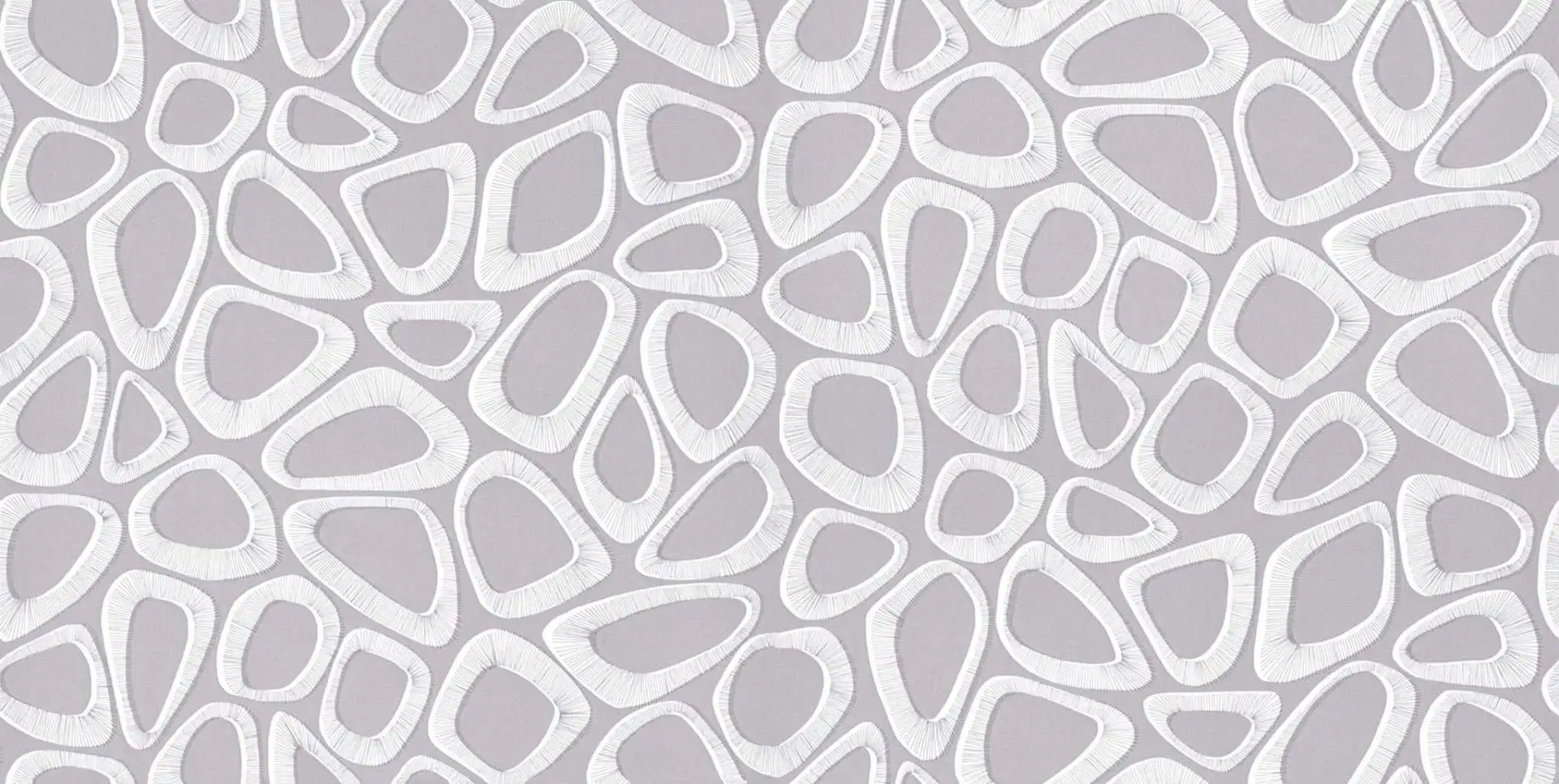 Pebbles, col.02 - Formen - Anthrazit - Grau - Perlmutt - Weiß - MissPrint