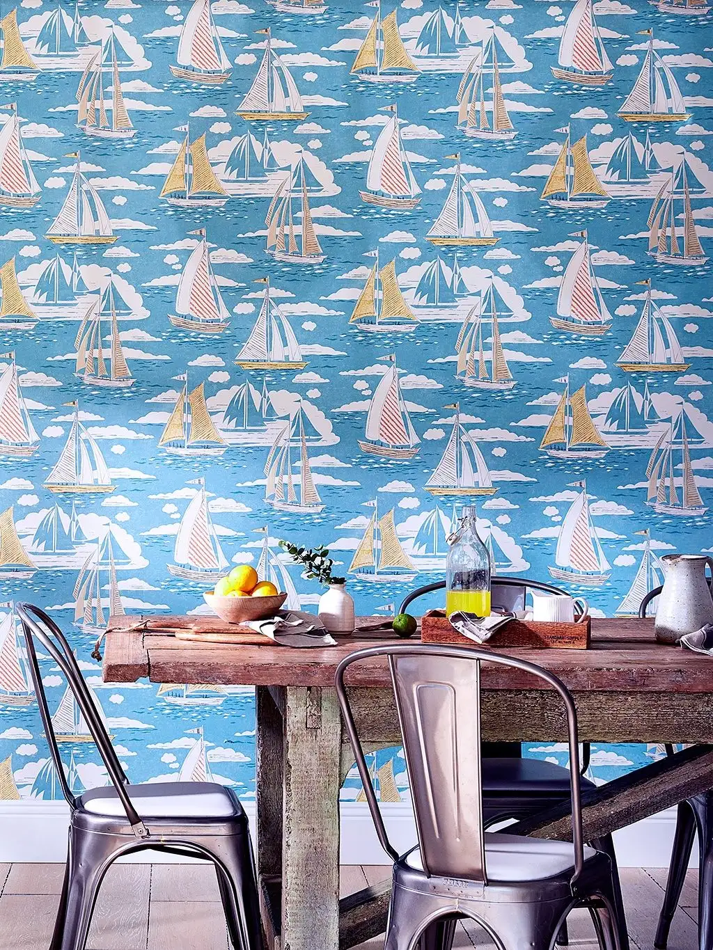 Sailor, col. 1 - Schiffe - Blau - Weiß - Sanderson 