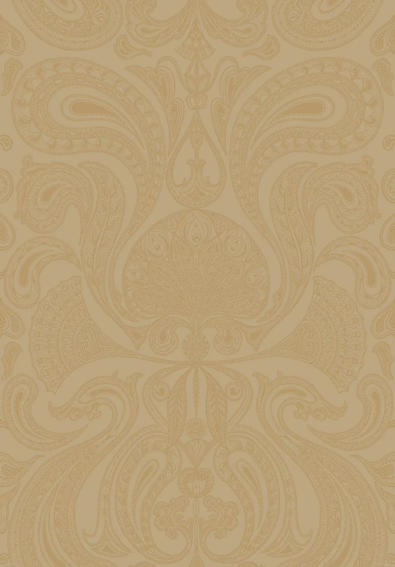 Malabar, col. 02 - Ornamente - Paisley - Creme - Gold - Cole & Son