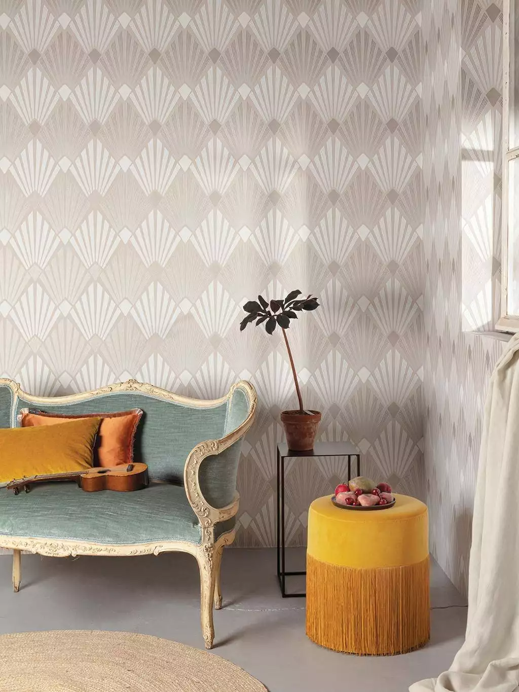 Diego, Oyster - Creme - Silber! - Weiß - Masureel