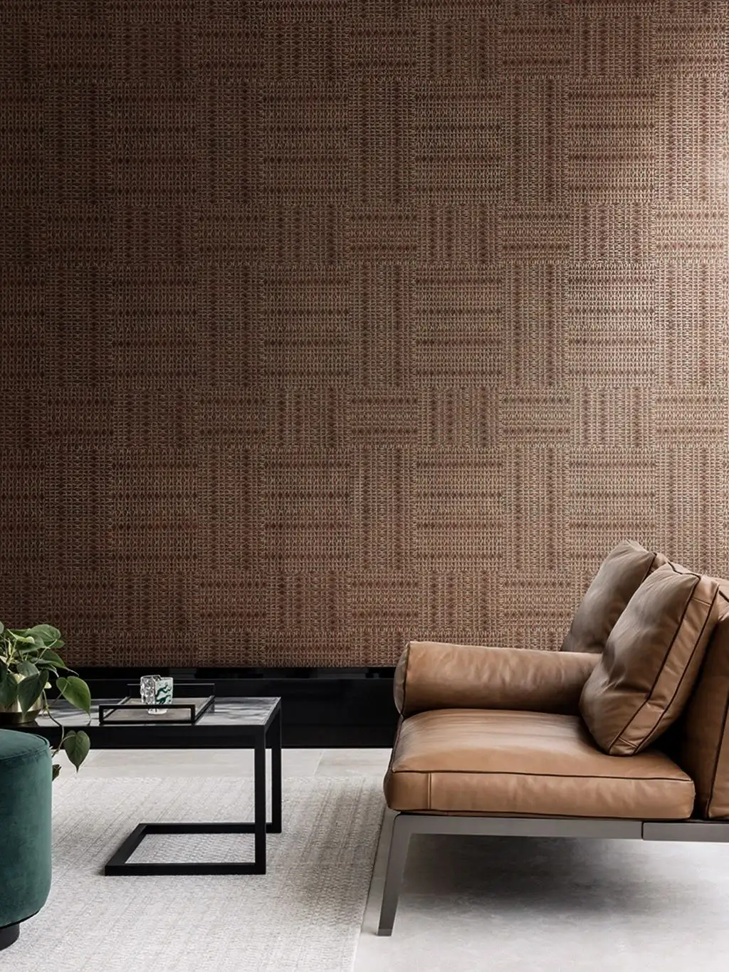 Marshia Silver - Gewebe - Braun - Bronze - Masureel