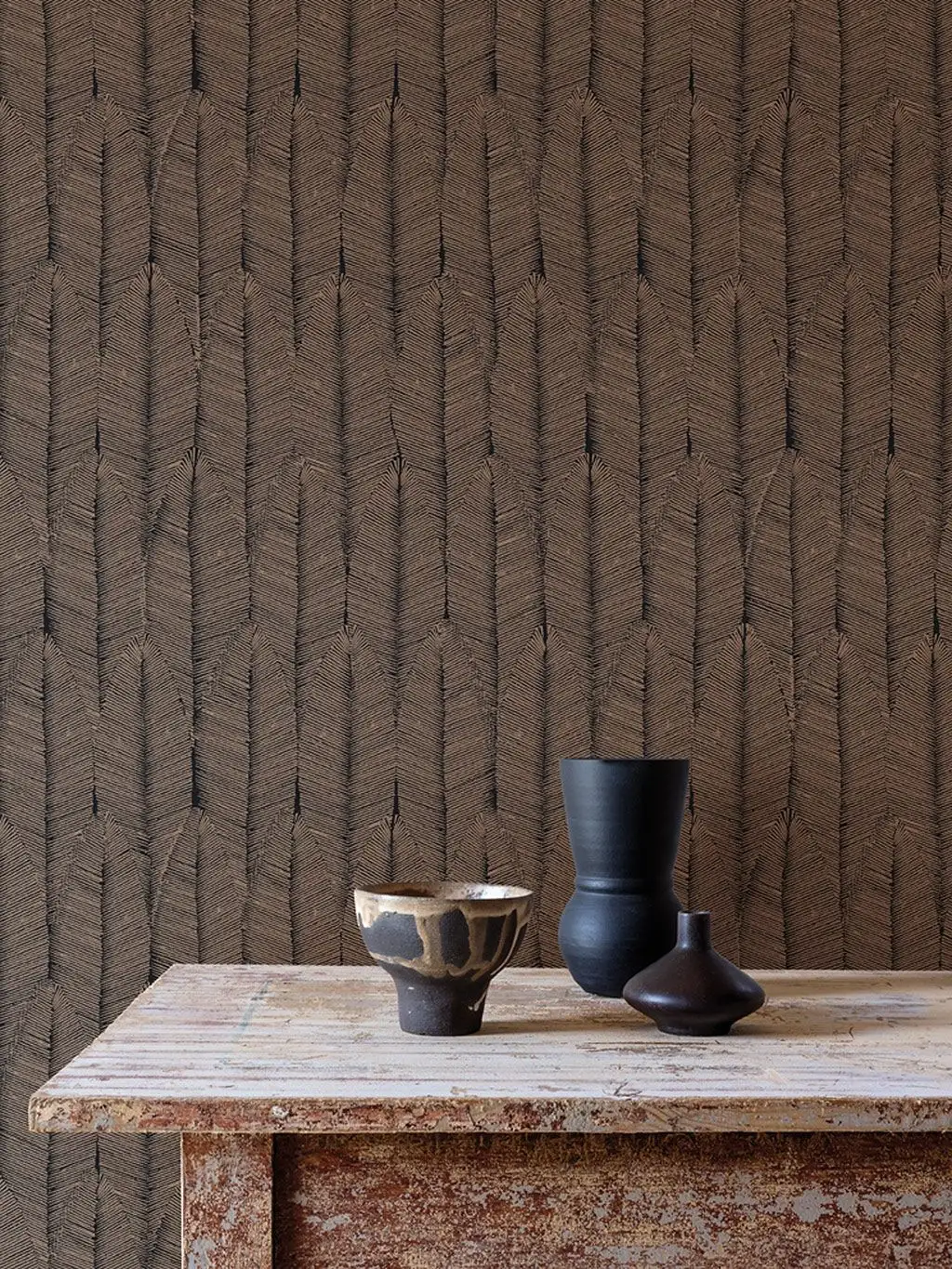 Ayo Bison - Blätter - Bronze - Schwarz - Masureel